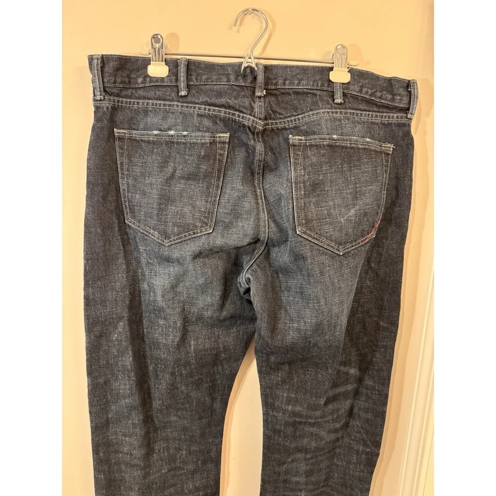BANANA REPUBLIC Men's SZ‎ 38X32 Slim 100% Cotton Dark Blue Jeans Trousers